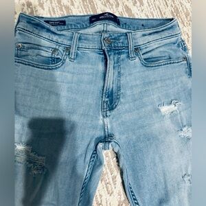 HOLLISTER MEN’S Super Skinny Destroyed Jeans (30/32)